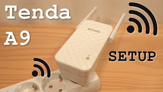 Tenda A9 WiFi Extender • Unboxing installation configuration test [upl. by Mckay]