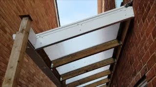 Making a quotlean toquot roof for a walkway  Part 1 [upl. by Kindig]