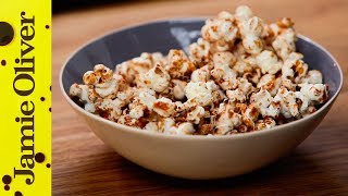 100 Calorie Popcorn Snack  Jamie Oliver [upl. by Assertal826]