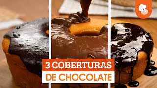 3 coberturas de chocolate â€” Receitas TudoGostoso [upl. by Eoz]