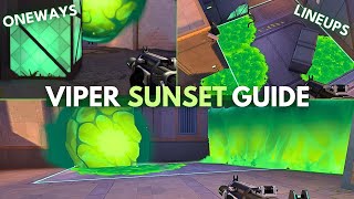 VIPER SUNSET GUIDE NEW MAP  VALORANT [upl. by Eannyl]