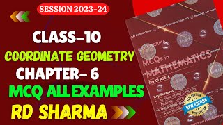 RD Sharma MCQs Examples Solutions Class 10 Chapter 6 Coordinate Geometry Multiple Choice Questions [upl. by Nainatrad]