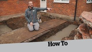 How to Dig the Foundations How to Build an Extension 2 [upl. by Brunella477]