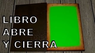 LIBRO QUE ABRE Y CIERRA PANTALLA VERDE O CHROMA KEY [upl. by Adiene]