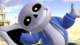 Sans in Super Smash Bros Ultimate DLC [upl. by Anaerb]