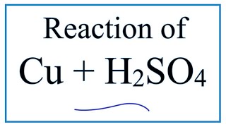 Cu  H2SO4 Copper  Sulfuric acid [upl. by Eiltan]