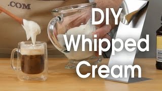 DIY whipped cream in 60 seconds [upl. by Ais]