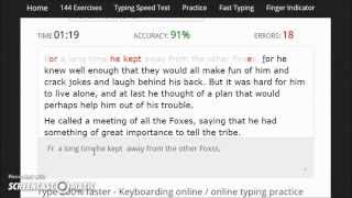 Typing Practice  Free Online Typing Practice Software [upl. by Acirrehs233]