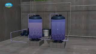 Wastewater treatment plant 3D Walkthrough animation [upl. by Hurwit]