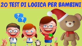 20 TEST DI LOGICA PER BAMBINI [upl. by Ellora]