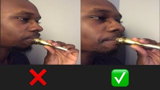 Proper Mouthpiece Placement for Trumpet Players [upl. by Atinuahs]