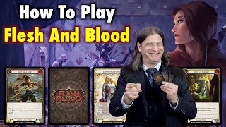 How To Play Flesh And Blood TCG Learn To Play In Less Than 15 minutes [upl. by Kriss]