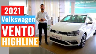 2021 Volkswagen Vento Highline variant Review  New Volkswagen Vento facelift  VW vento  CarQuest [upl. by Ez437]