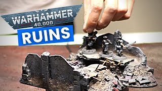 The ESSENTIAL guide to build WH40k Ruins scatter terrain [upl. by Ymmas]