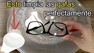 Aplícalo Esto limpia GAFAS Lentes Perfectamente [upl. by Adlen806]