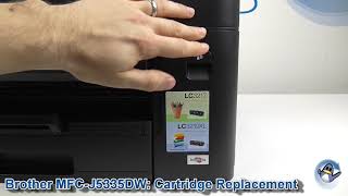 Brother MFCJ5335DW How to ChangeReplace Ink Cartridges [upl. by Gnot451]