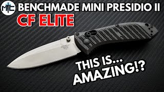 Benchmade 5751 Mini Presidio 2 CF Elite Folding Knife  Overview and Review [upl. by Nomael851]