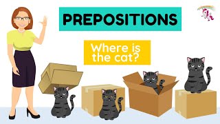 Preposition of place  Prepositions  Grammar for kids [upl. by Ithsav]