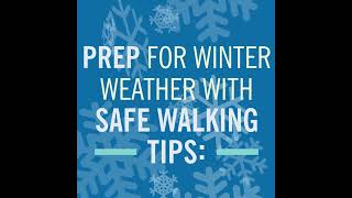 Safety tips for walking in winter [upl. by Nuarb896]