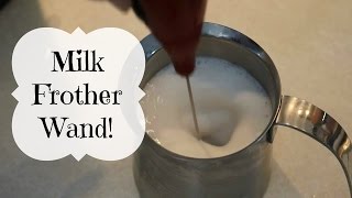 HOW TO FROTH MILK with a FROTHING WAND [upl. by Kamillah]