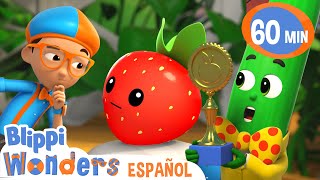 Frutas y vegetales  Blippi Wonders  Caricaturas para niños  Dibujos Animados Educativos [upl. by Avek]