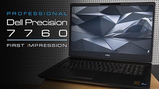 Monster Mobile Workstation  Dell Precision 7760  First Impression and Unboxing [upl. by Eugor]