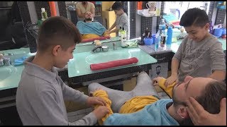 ASMR Turkish Barbers Face  Head and Body Massage 234 [upl. by Jesher]