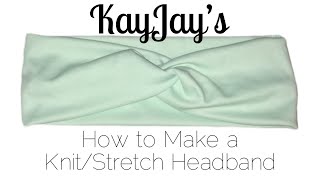 How to Make a KnitStretch Headband [upl. by Ylak]