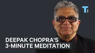 Deepak Chopras GoTo 3Minute Meditation To Stay Focused [upl. by Ezara]