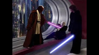 Mace Windu vs Palpatine  Star Wars Revenge of the Sith [upl. by Eux]