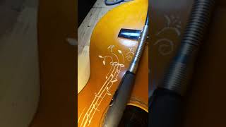 Perzonaliza tu Guitarra 🎸 acústica con Dremel [upl. by Cimah496]