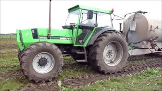 DEUTZ DX 120 6 Zyl DeutzPowerSound GÜLLE FAHREN [upl. by Eniamrahc]