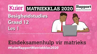 Kuier Rapport Matriekklas Besigheidstudies Les 1 [upl. by Philana875]