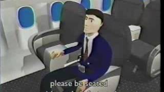 United Airlines OLD A319 Safety Video [upl. by Enelhtak]