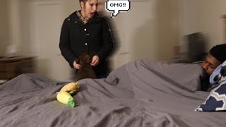 WAKING UP “BRICK” PRANK ON GIRLFRIEND FUNNY REACTION [upl. by Ajet]