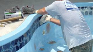 Fiberglass Swimming Pool Resurfacing  AquaGuard 5000 Epoxy Pool Paint [upl. by Ardnuasac708]