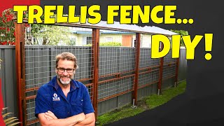 How to Build a Trellis Fence Awesome Easy to Build Project [upl. by Ydda640]