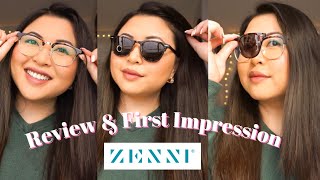 Zenni Optical Unboxing amp Review  Browline SnapOn [upl. by Lundell155]