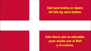 Himno nacional civil de Dinamarca  Anthem of Denmark DKES letra [upl. by Basil]