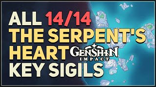 All The Serpents Heart Key Sigil Locations Genshin Impact [upl. by Lleryd]