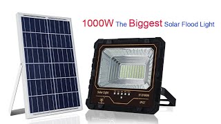 1000W Solar Flood Light SunergyPlus [upl. by Alra]