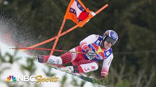 Fearless Austrian conquers starstudded field at Kitzbuhel downhill  NBC Sports [upl. by Hsatan886]