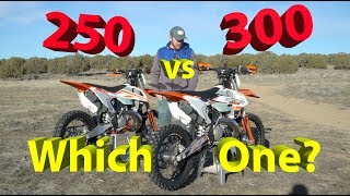 250 vs 300 2 Stroke Dirt Bike  Which One Should YOU Get [upl. by Marion]