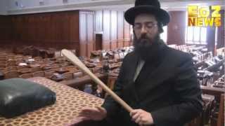 A tour of the main Belzer Synagogue in Jerusalem [upl. by Mackie]