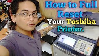 How to full reset your Toshiba printer [upl. by Toney]