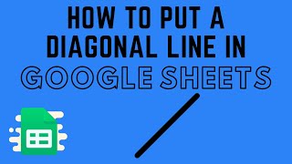 How to Put a Diagonal Line in Google Sheets [upl. by Walley]