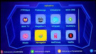 COMO HABILITAR APLICATIVOS NO FREESKY MAX 4K [upl. by Nannek453]