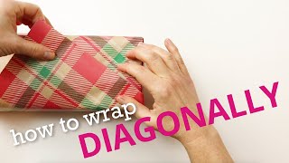 Diagonal Gift Wrap Howto  Nashville Wraps [upl. by Kristos]