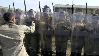 US Marines Riot Control Techniques Training [upl. by Prinz283]