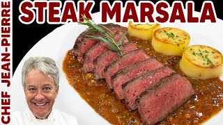 Steak Marsala  Chef JeanPierre [upl. by Oicafinob]